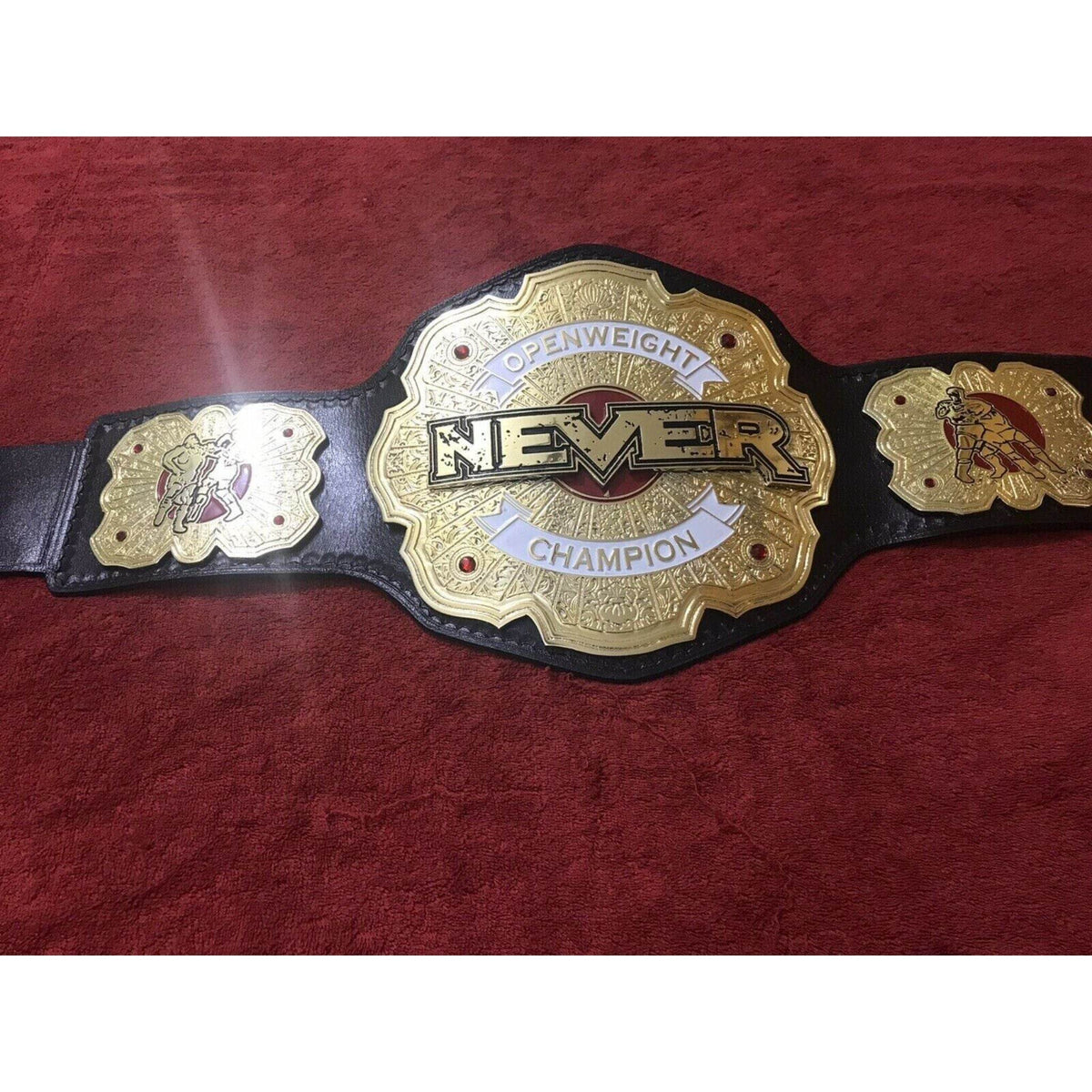 IWGP NEVER Openweight Championship Inspired Collectible Title Belt - photo 4 of 10 | Brex International