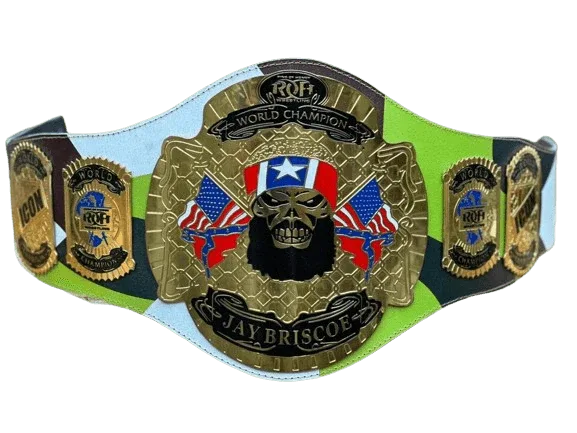 Jay Briscoe ROH World Heavyweight Championship Wrestling Inspired Title Belt - photo 1 of 5 | Brex International