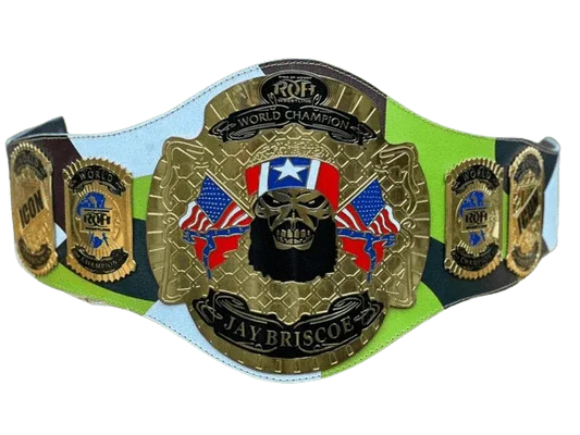 Jay Briscoe ROH World Heavyweight Championship Wrestling Inspired Title Belt - photo 1 of 5 | Brex International