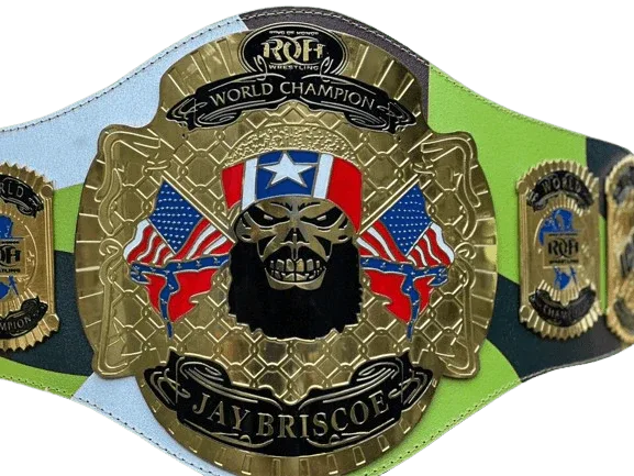 Jay Briscoe ROH World Heavyweight Championship Wrestling Inspired Title Belt - photo 2 of 5 | Brex International