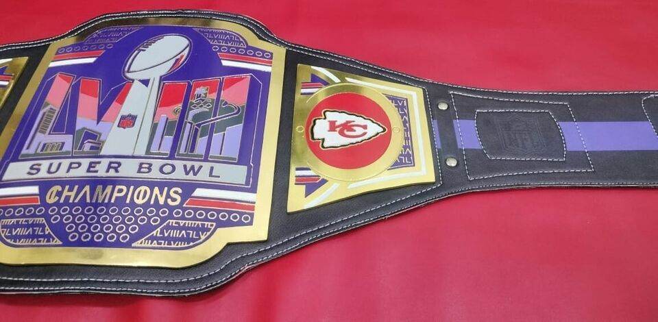 Kansas City Chiefs Edition Super Bowl LVIII Champions Legacy Inspired Title Belt - photo 3 of 8 | Brex International