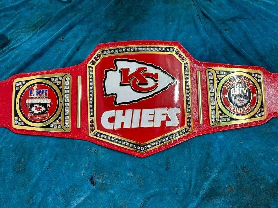 Kansas City Chiefs Super bowl Football NFL Championship Inspired Belt - photo 2 of 7 | Brex International