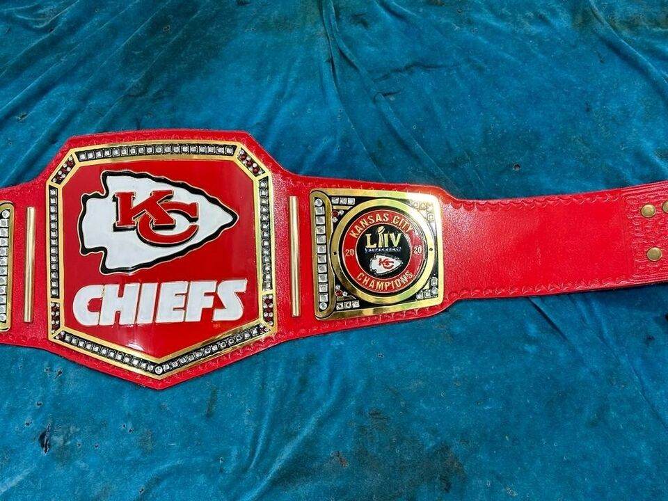 Kansas City Chiefs Super bowl Football NFL Championship Inspired Belt - photo 4 of 7 | Brex International