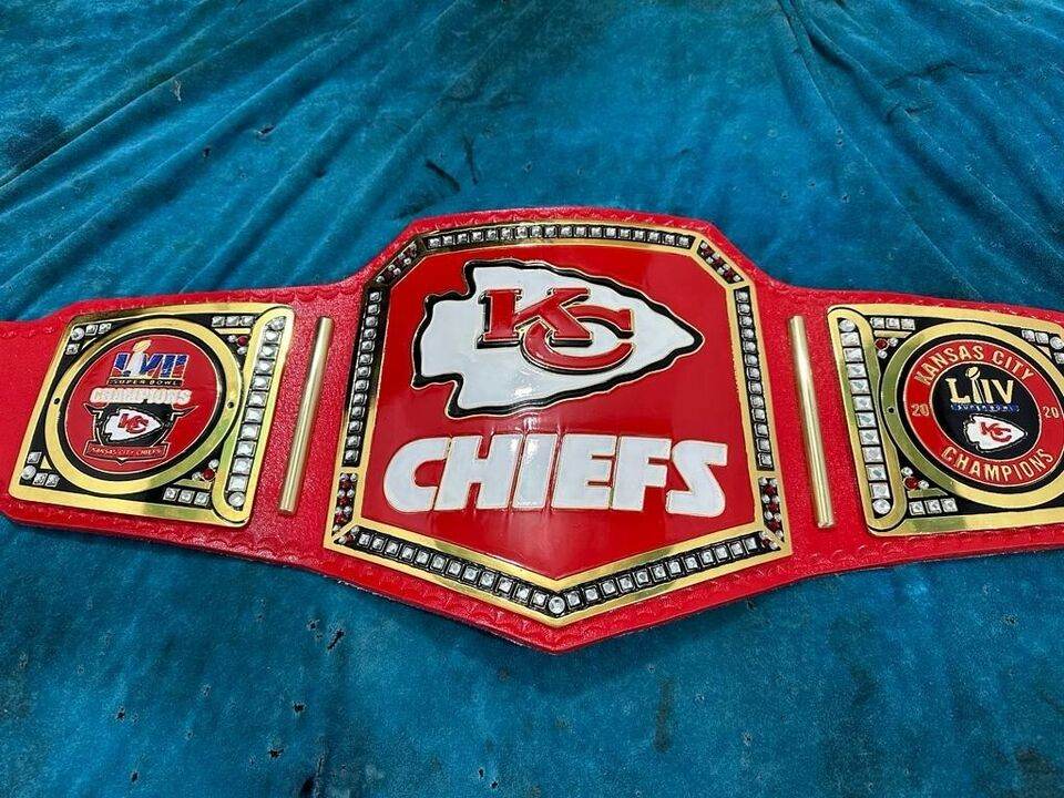 Kansas City Chiefs Super bowl Football NFL Championship Inspired Belt - photo 5 of 7 | Brex International