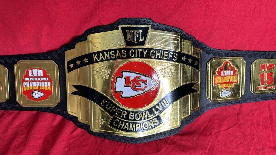 Kansas City Chiefs Super Bowl LVIII Champions NFL Championship Inspired Belt - photo 2 of 7 | Brex International