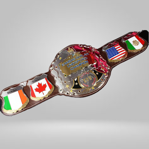 Kansas Outlaw Undisputed Wrestling Championship Inspired Belt - photo 1 of 2 | Brex International