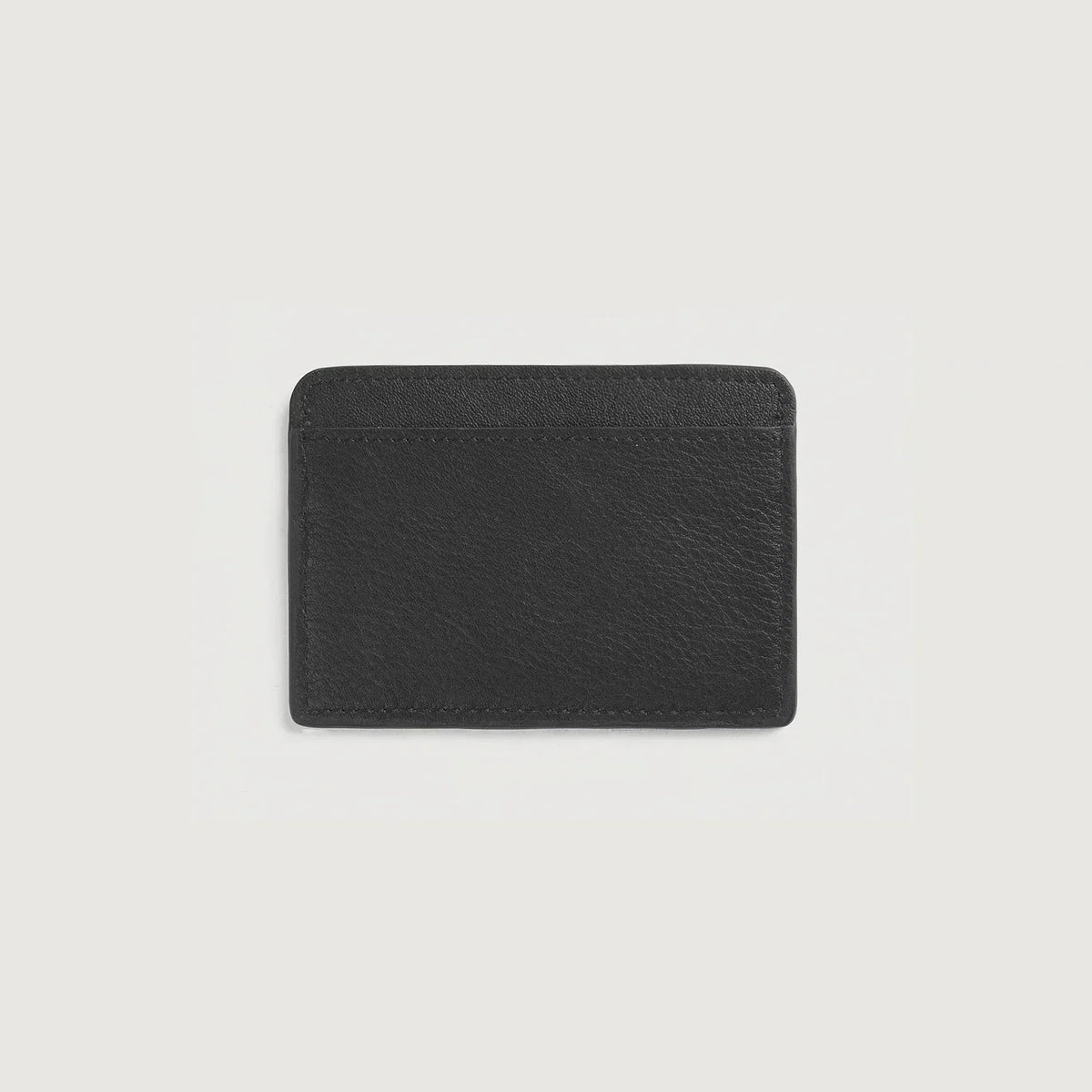 Brex Karl Black Leather Card Holder - black leather card holder, view 2