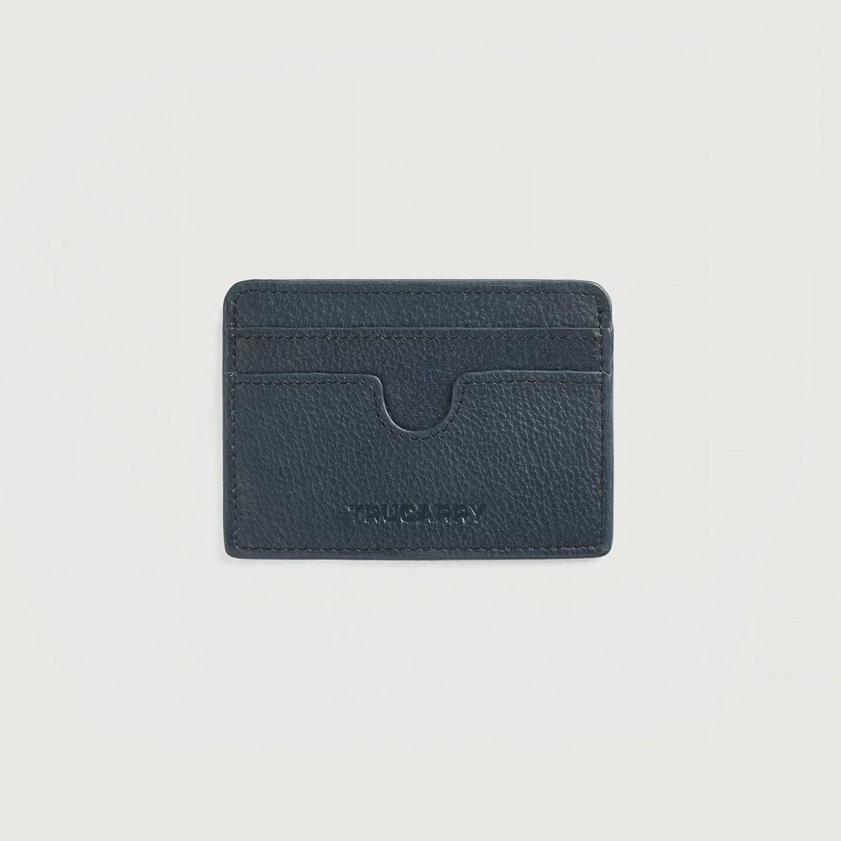 Brex Karl Blue Leather Card Holder - blue leather card holder, view 1