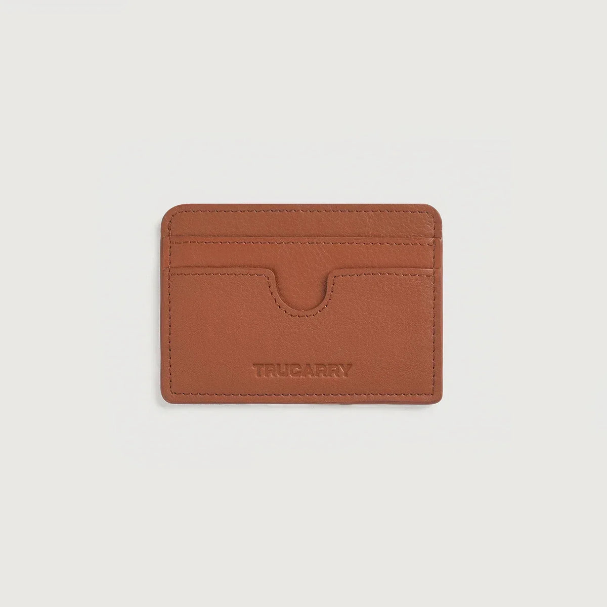Brex Karl Brown Leather Card Holder - brown leather card holder, view 1