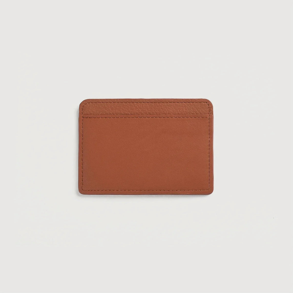 Brex Karl Brown Leather Card Holder - brown leather card holder, view 2