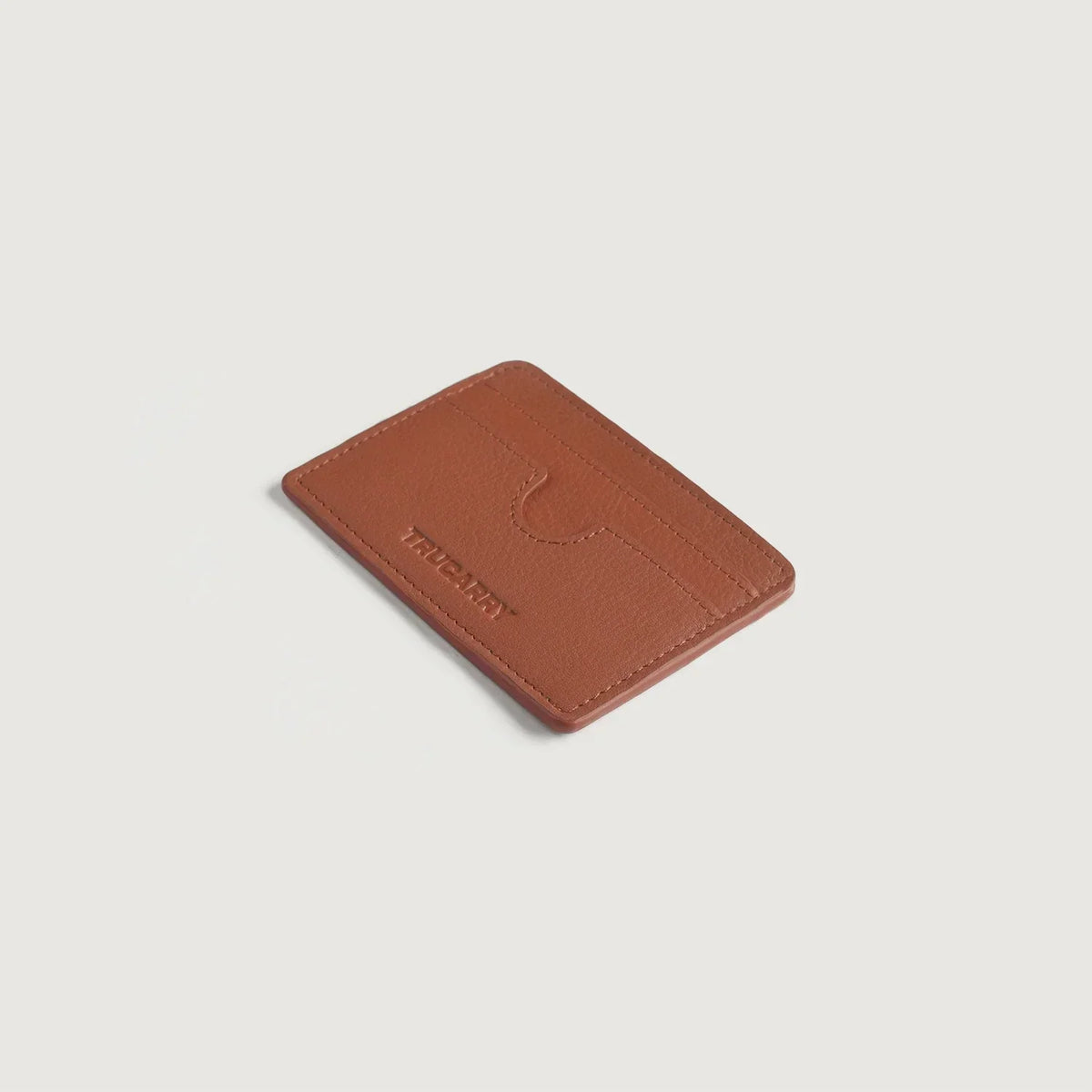 Brex Karl Brown Leather Card Holder - brown leather card holder, view 3