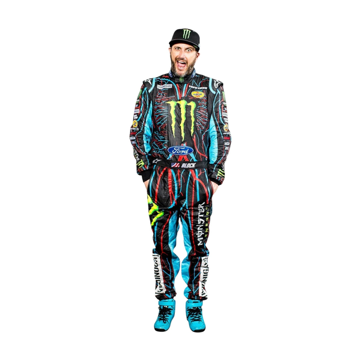 Ken Block Monster Sublimation Go-Kart Racing Suit - go-kart racing suit, view 1 | Brex International