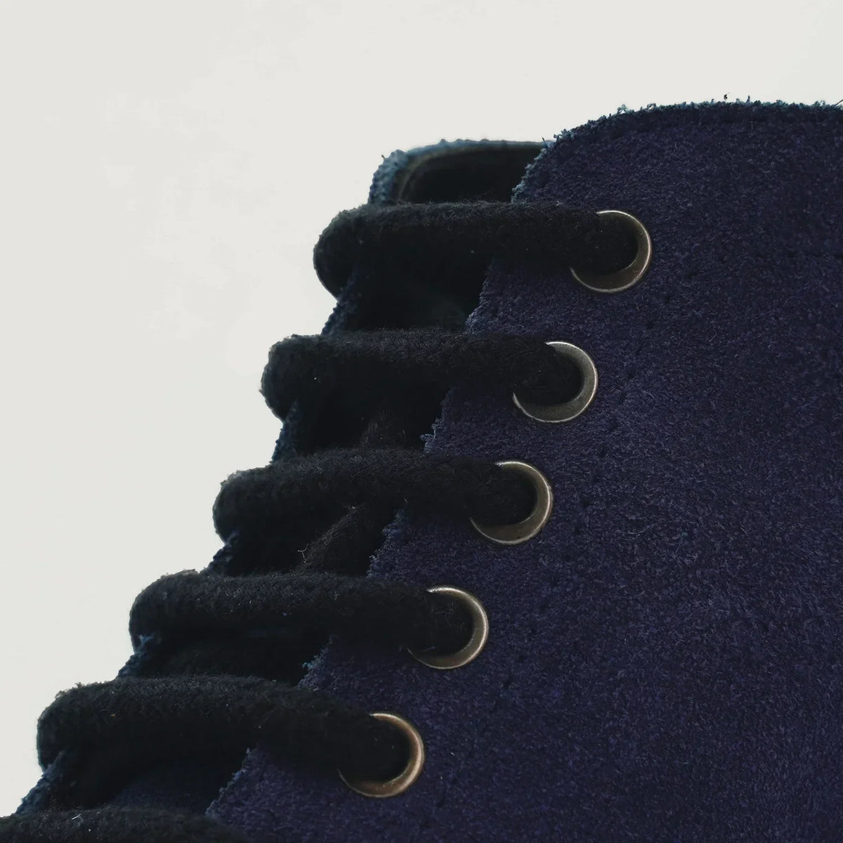 Knight Derby Midnight Blue Suede Leather Boots - men's boots in midnight blue suede leather, view 4