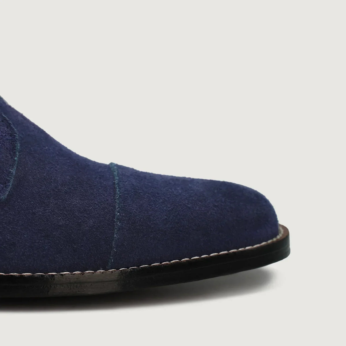 Knight Derby Midnight Blue Suede Leather Boots - men's boots in midnight blue suede leather, view 6