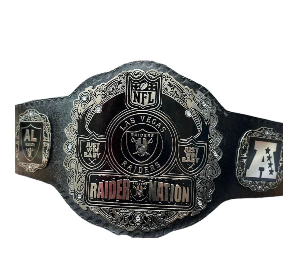 Las Vegas Raider Nation NFL Championship Inspired Collectible Title Belt - photo 1 of 6 | Brex International