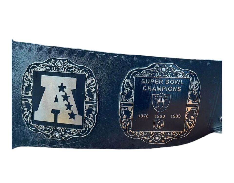 Las Vegas Raider Nation NFL Championship Inspired Collectible Title Belt - photo 2 of 6 | Brex International