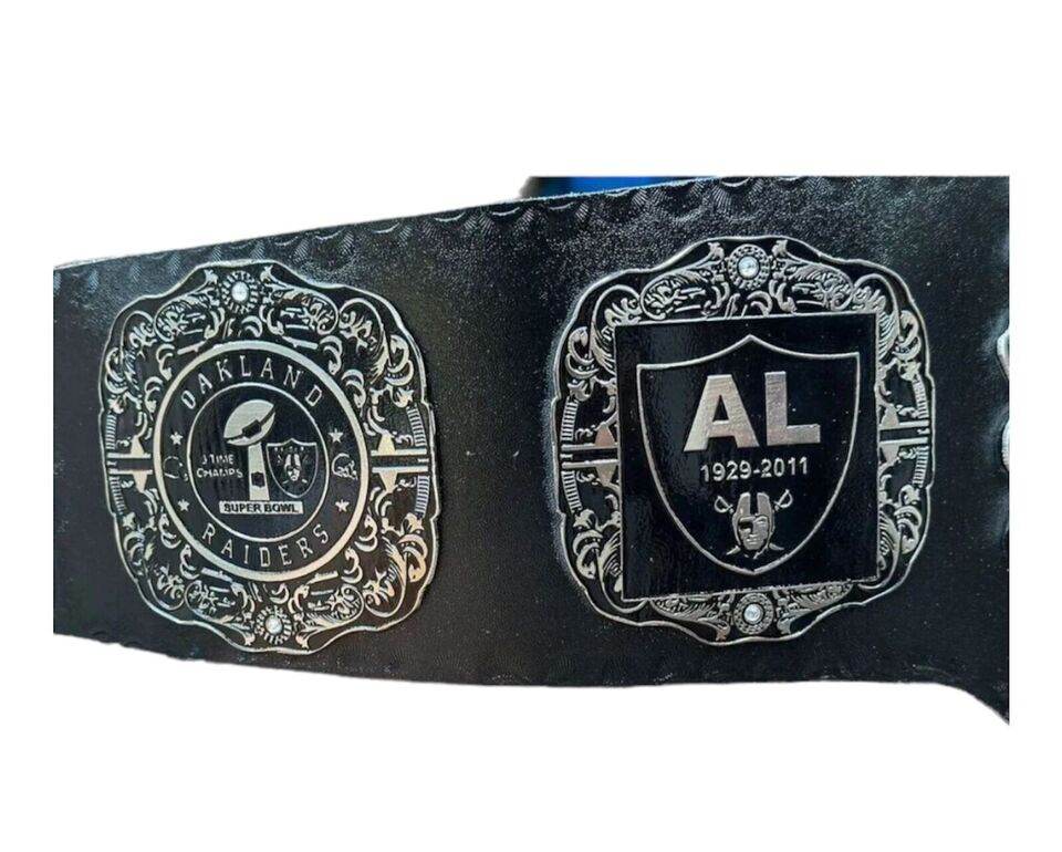 Las Vegas Raider Nation NFL Championship Inspired Collectible Title Belt - photo 3 of 6 | Brex International