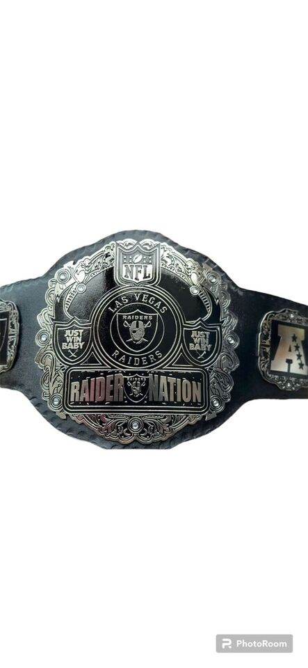 Las Vegas Raider Nation NFL Championship Inspired Collectible Title Belt - photo 6 of 6 | Brex International