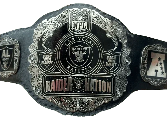 Las Vegas Raider Nation NFL Super Bowl Champions Championship Inspired Belt - photo 1 of 5 | Brex International