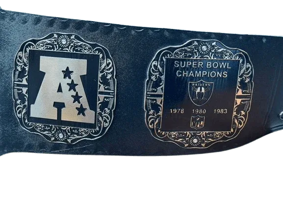 Las Vegas Raider Nation NFL Super Bowl Champions Championship Inspired Belt - photo 3 of 5 | Brex International