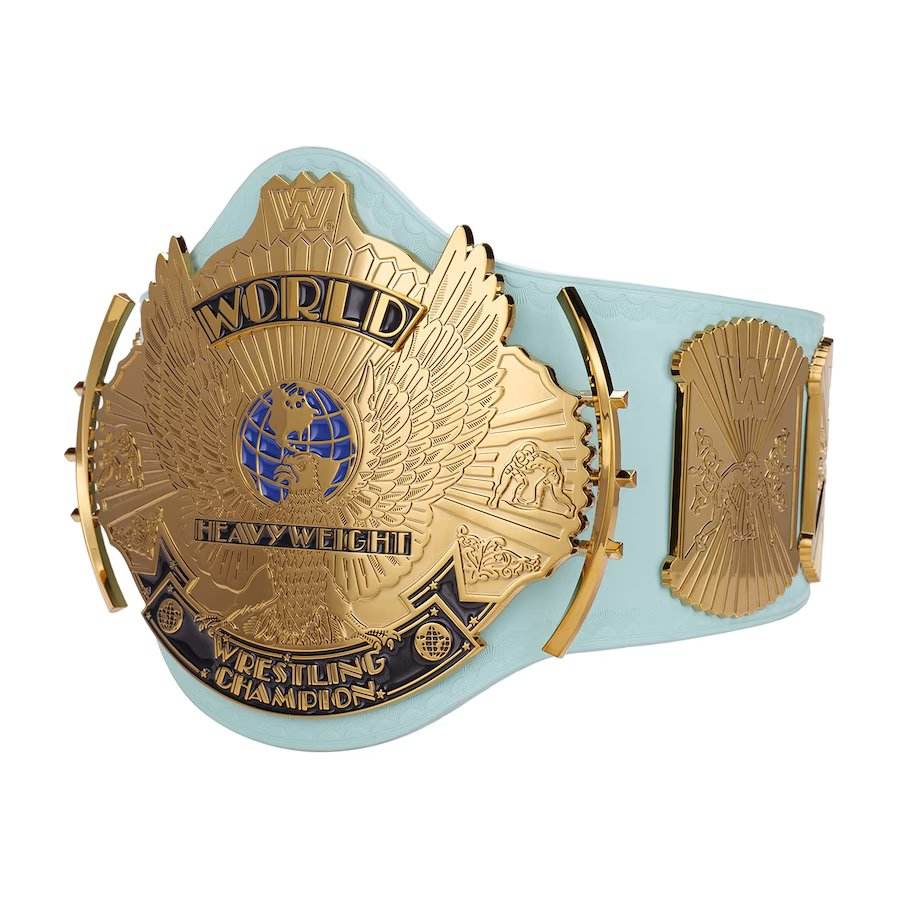 Light Blue WWE Winged Eagle Championship Inspired Collectible Title Belt - photo 3 of 6 | Brex International