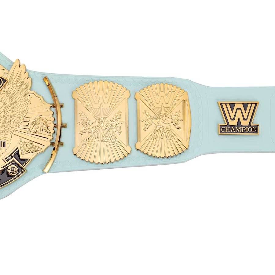 Light Blue WWE Winged Eagle Championship Inspired Collectible Title Belt - photo 6 of 6 | Brex International