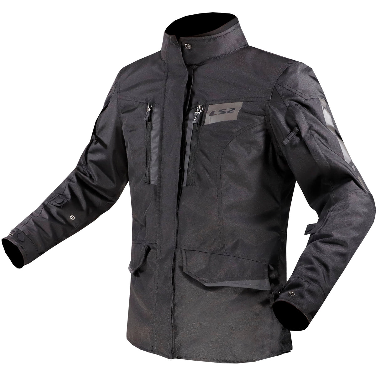 LS2 Ladies Metropolis Evo Textile Jacket - Black - LS2 motorcycle jacket, view 1