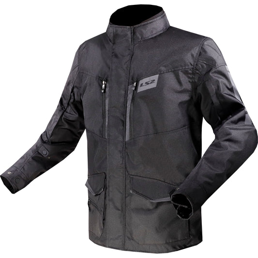 LS2 Metropolis Evo Textile Jacket - Black - LS2 motorcycle jacket, view 1