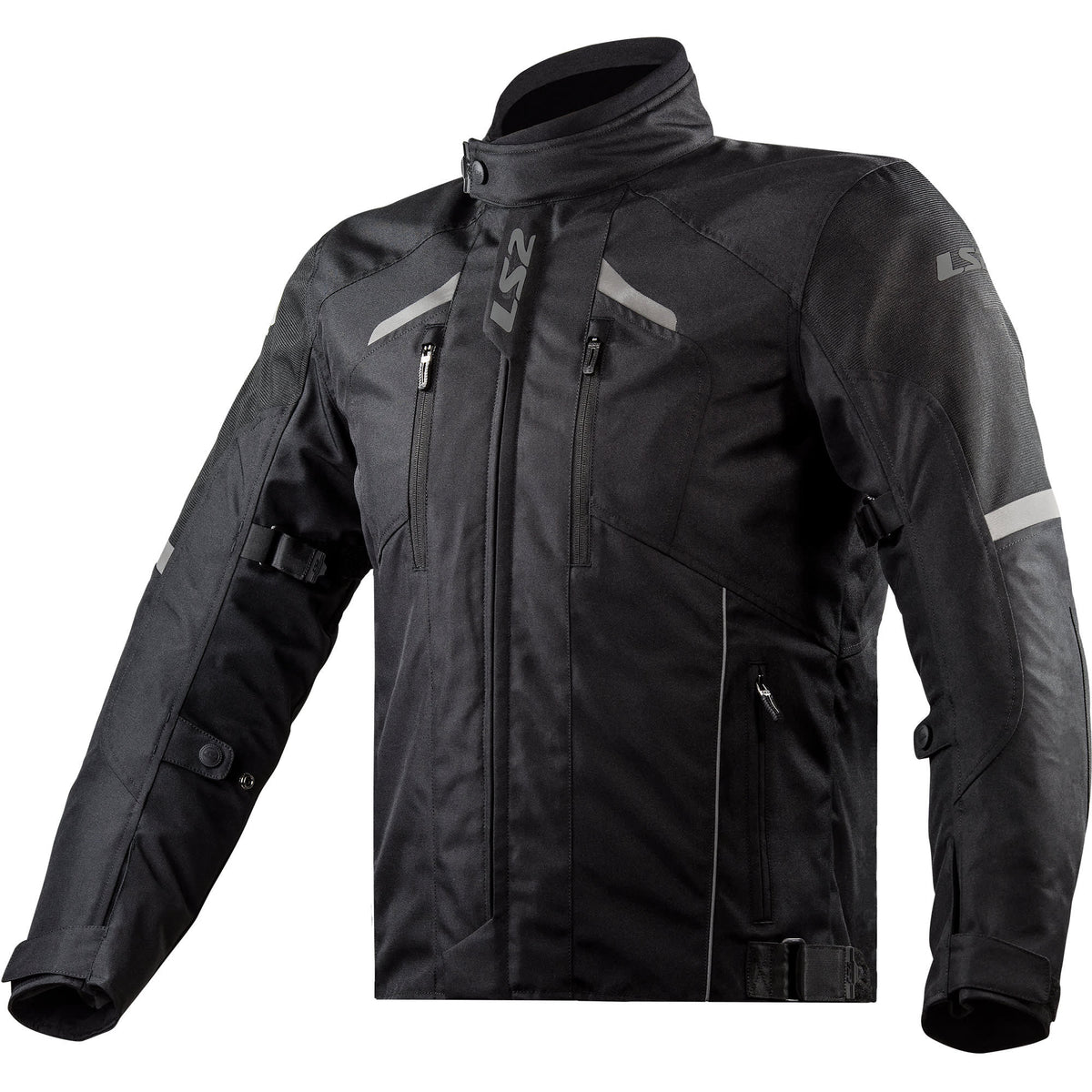 LS2 Serra Evo Textile Jacket - Black - LS2 motorcycle jacket, view 1