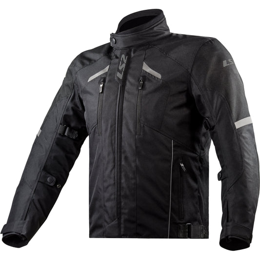 LS2 Serra Evo Textile Jacket - Black - LS2 motorcycle jacket, view 1