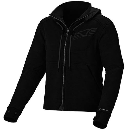 Macna Ladies District Hoodie - Black - Macna motorcycle hoodie, view 1