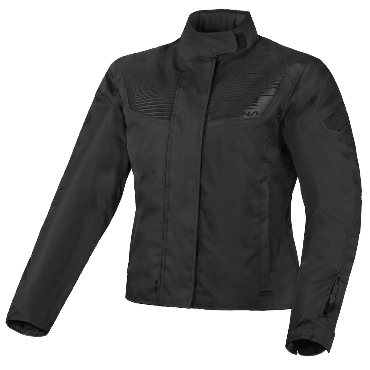 Macna Ladies Dromica Textile Jacket - Black - Macna motorcycle jacket, view 1