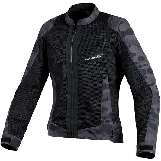 Macna Ladies Velocity Textile Jacket - Black / Camo - Macna motorcycle jacket, view 1