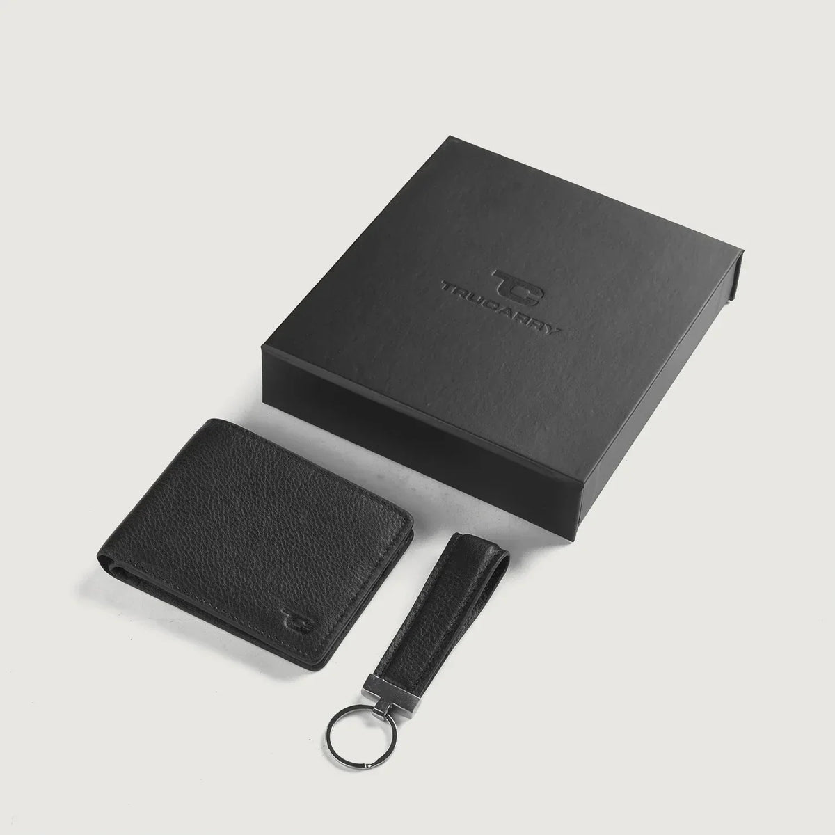 Brex Marvin Black Leather Gift Set - black leather gift set, view 1