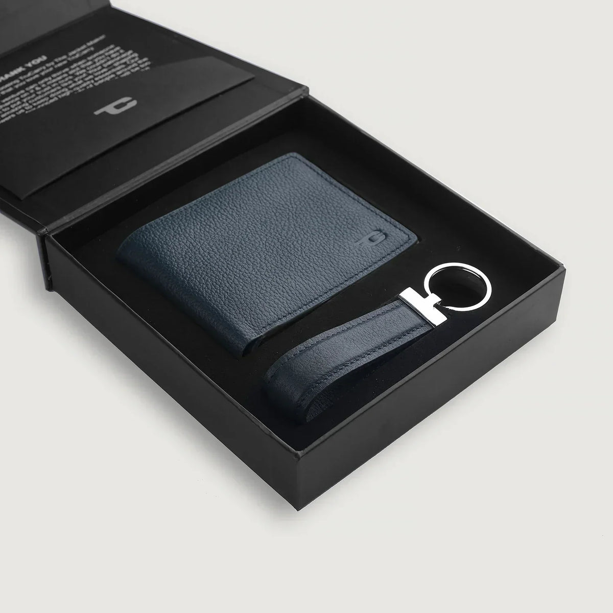 Brex Marvin Blue Leather Gift Set - blue leather gift set, view 3