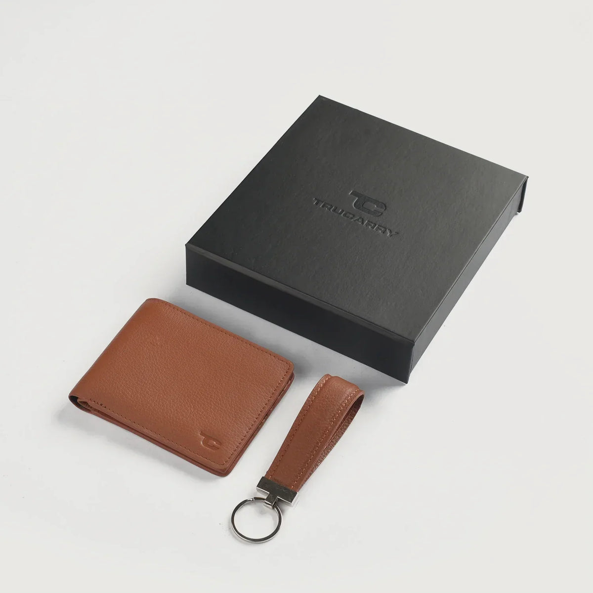Brex Marvin Brown Leather Gift Set - brown leather gift set, view 1