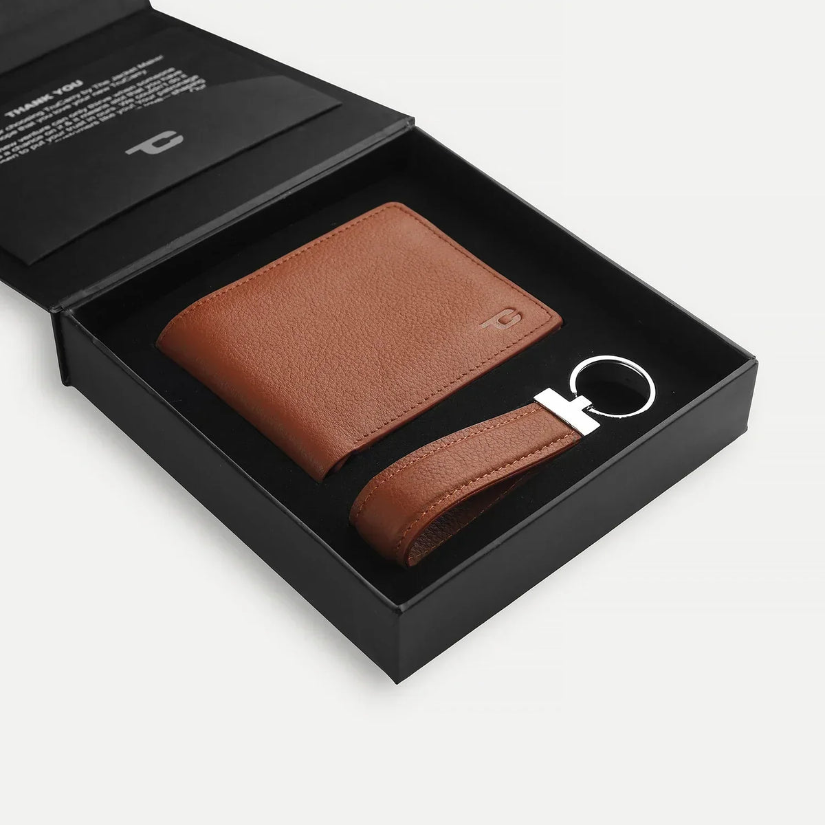 Brex Marvin Brown Leather Gift Set - brown leather gift set, view 3