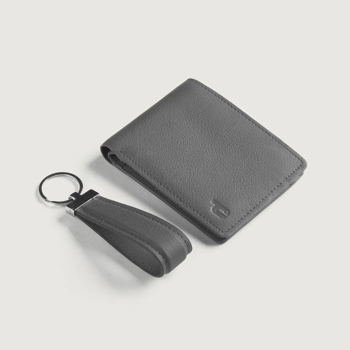 Brex Marvin Grey Leather Gift Set - grey leather gift set, view 4