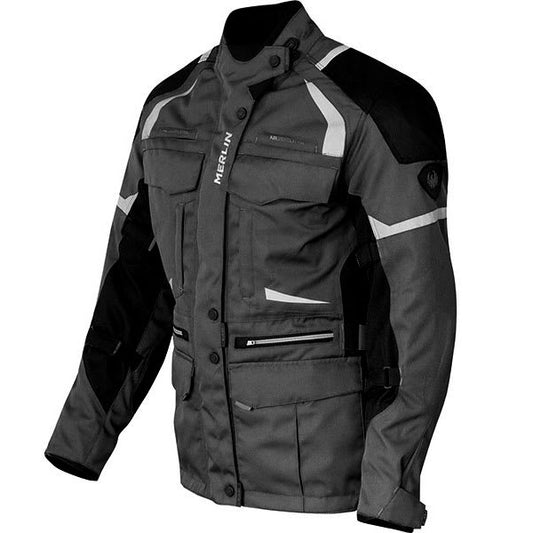 Merlin Neptune 2 WP Textile Jacket - Sage - Merlin motorcycle jacket, view 1