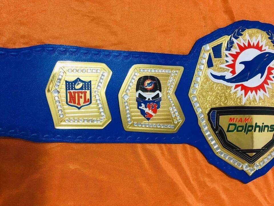 Miami Dolphins Championship Belt Inspired Adult Size - photo 2 of 3 | Brex International