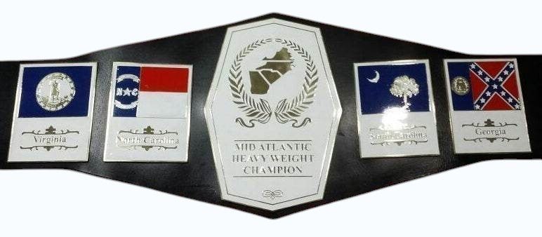 Mid Atlantic Heavyweight Wrestling Champion Leather Inspired Belt - photo 1 of 4 | Brex International