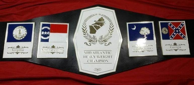 Mid Atlantic Heavyweight Wrestling Champion Leather Inspired Belt - photo 2 of 4 | Brex International