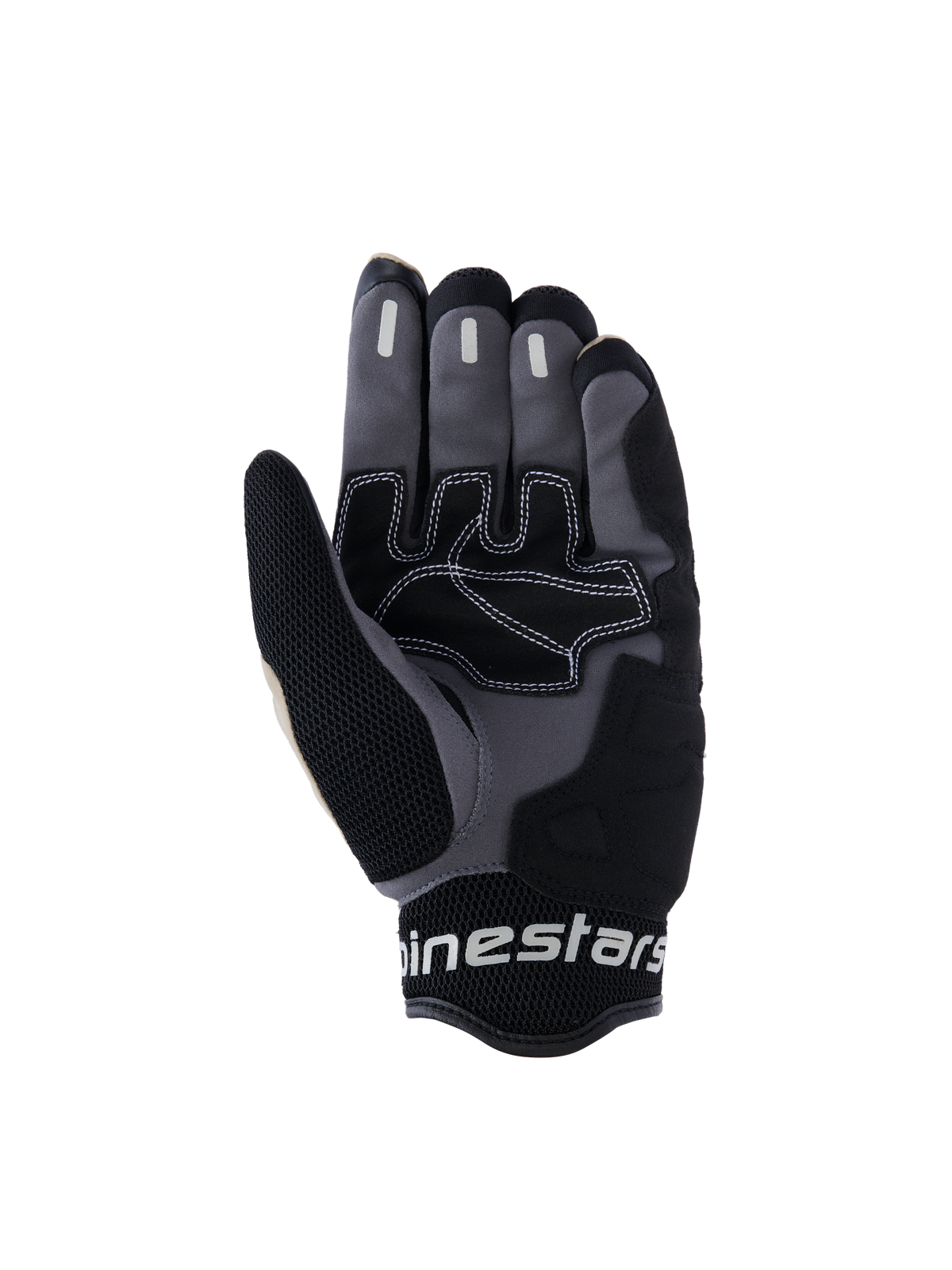 Mogress Airflow Gloves - Aluminum/Black - Alpinestars motorcycle gloves, view 2