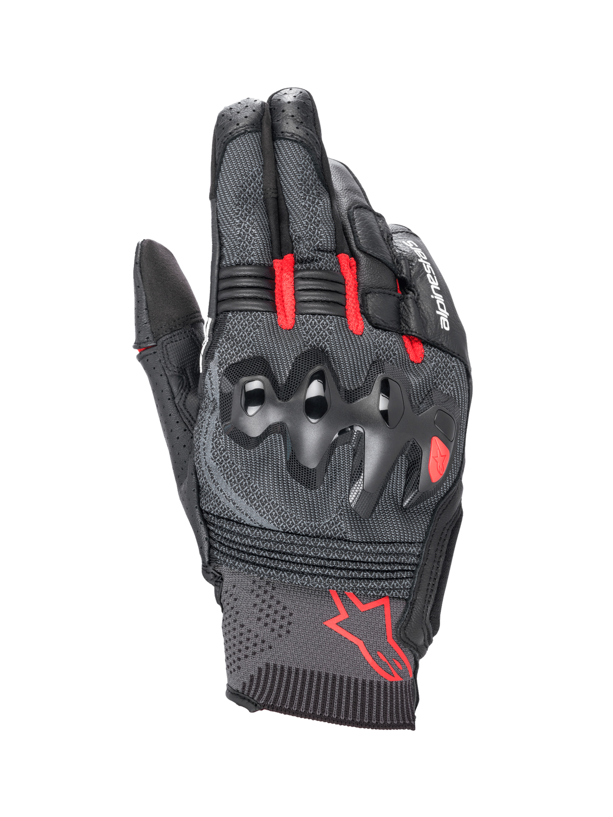 Morph Sport Gloves - Black/Bright Red - Alpinestars motorcycle gloves, view 1