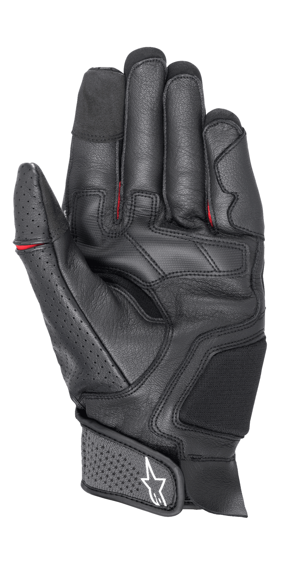 Morph Sport Gloves - Black/Bright Red - Alpinestars motorcycle gloves, view 2