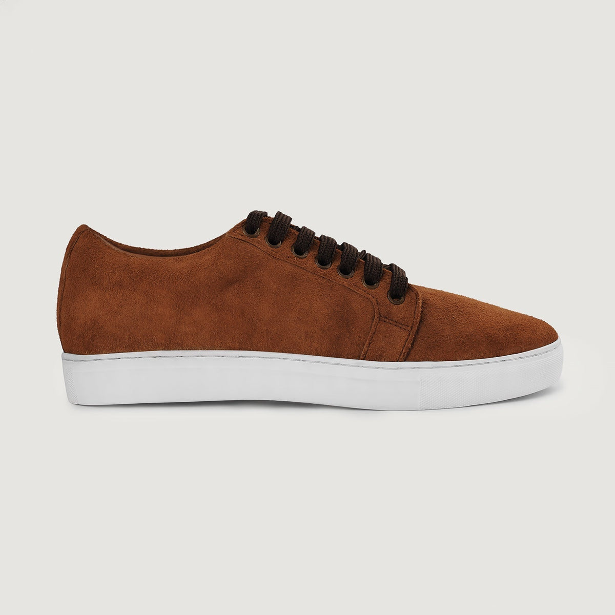 Murphy Low Top Brown Suede Sneakers - men's sneakers in brown suede leather, view 6