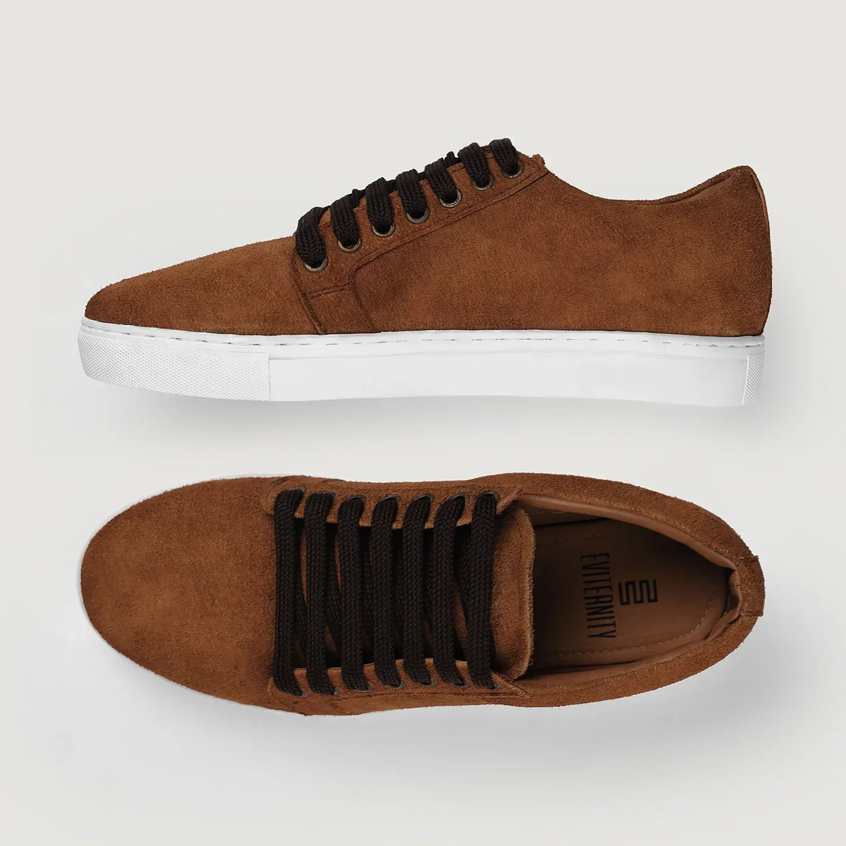 Murphy Low Top Brown Suede Sneakers - men's sneakers in brown suede leather, view 7