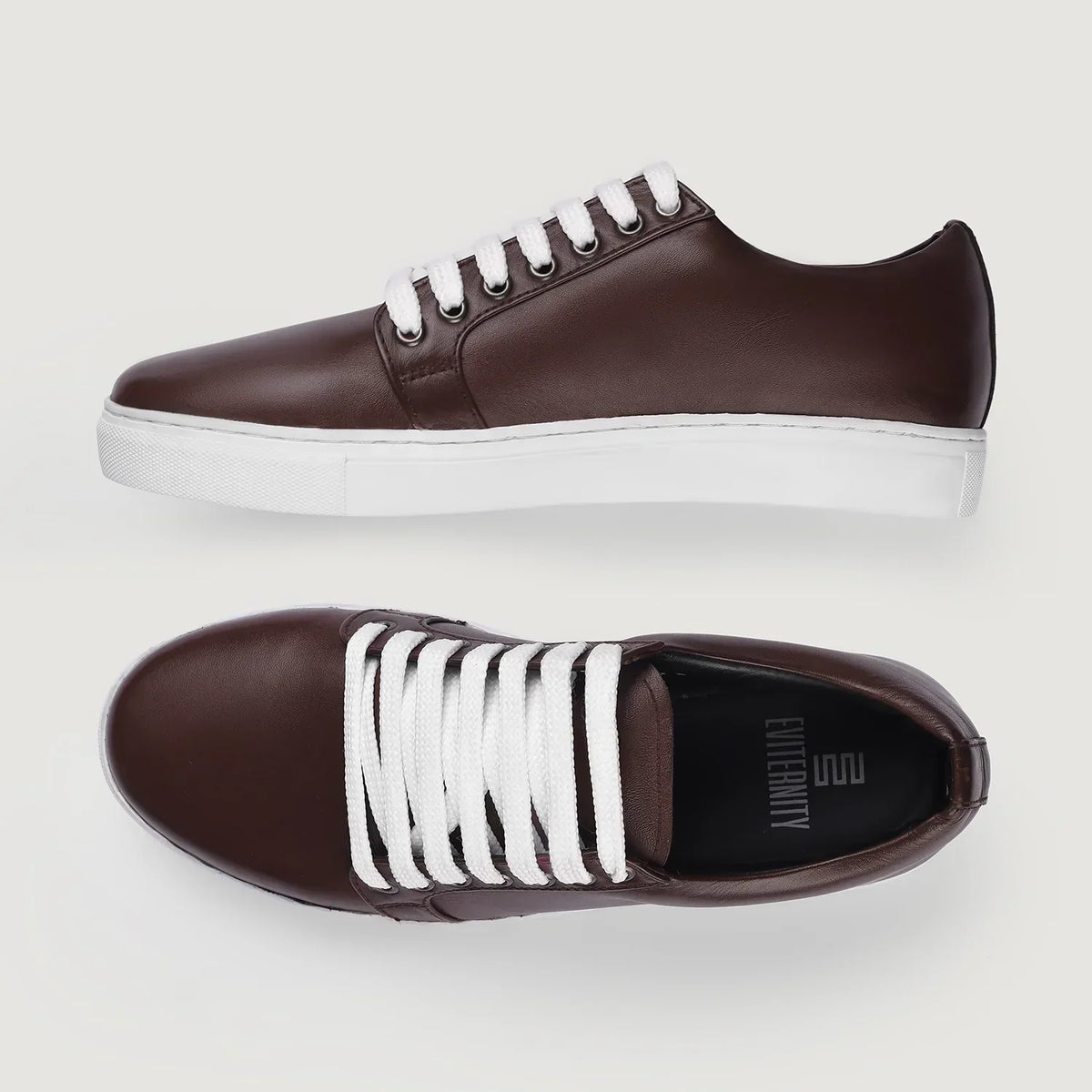 Murphy Low Top Maroon Leather Sneakers - men's sneakers in maroon cowhide leather, view 7