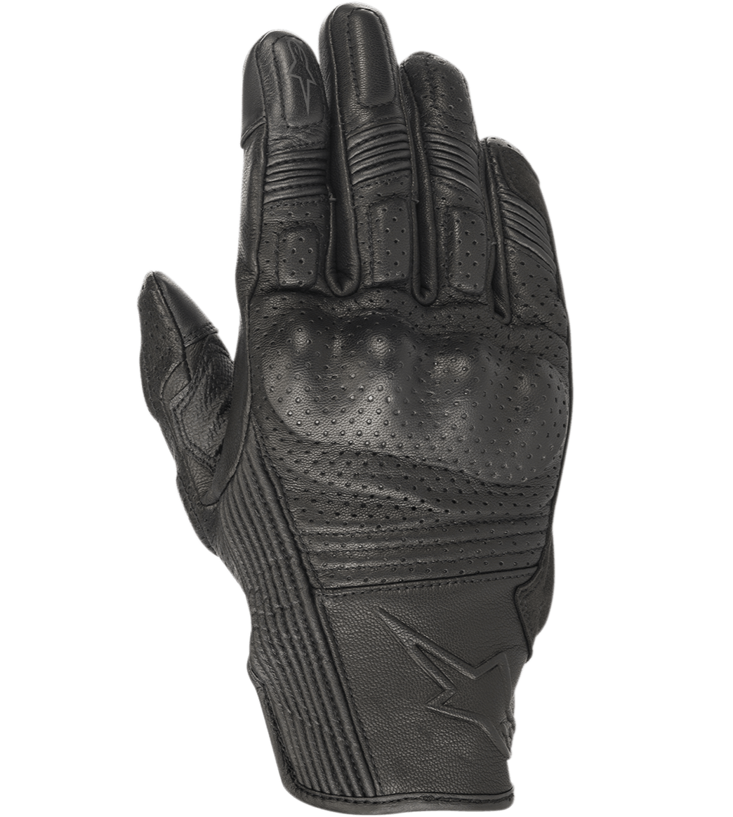 Mustang V2 Gloves - Black/Black - Alpinestars motorcycle gloves, view 1