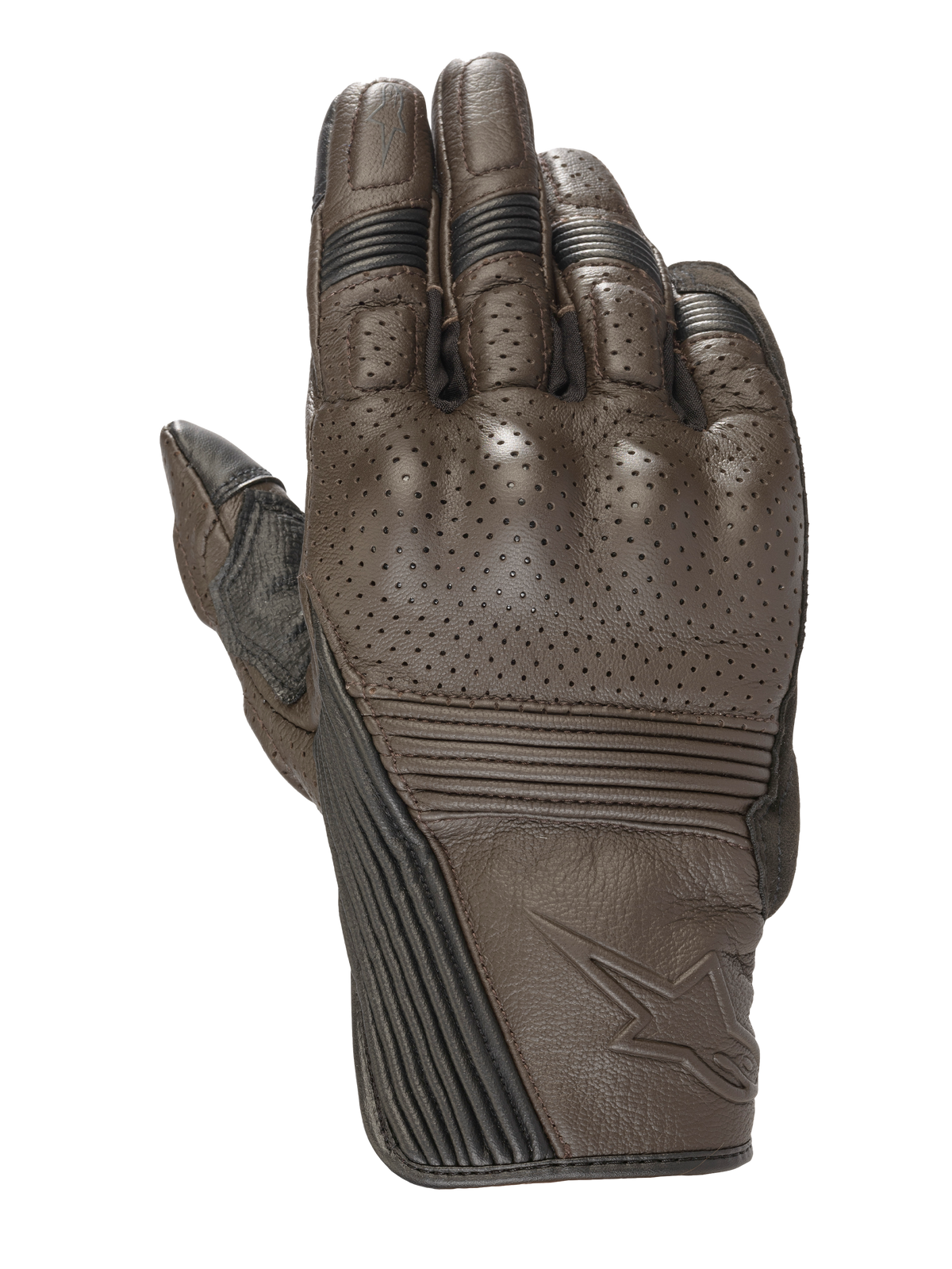 Mustang V2 Gloves - Tobacco Brown/Black - Alpinestars motorcycle gloves, view 1